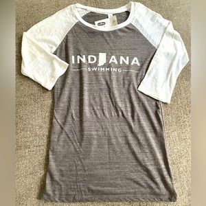 Indiana Swimming baseball T